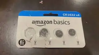 Amazon Basics 4 Pack 3 Volt CR1632 Lithium Coin Cell Battery, Long Lasting Power, Mercury Free