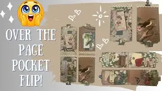 Over the Page Pocket Flip Tutorial | Easy Interactive Element for Junk Journals