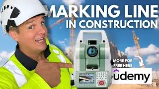 Как установить линию при строительстве 🏗️ Учебное пособие по разметке тахеометра