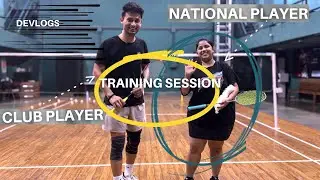 Training under Former National Player | Drills and Training | Badminton Vlog