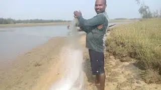 Amazing Net Fishing Village - cast How to fish  - video net fishing 