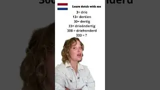 Learn dutch NUMBERS with me -  #dutch  #languagelearning #dutchlanguage