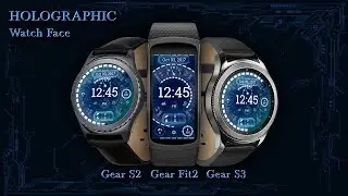 Holographic Watch Face - Animated Preview
