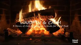 Cozy Fireplace & Ember Glow 🔥 Winter Ambience for Reading, Yoga & Stress Relief