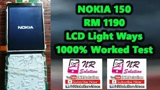 Nokia 150 Rm 1190 LCD Light Ways 100% Worked Tested
