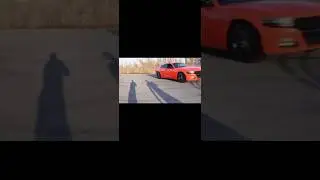 Drifting A V6 Charger Like A Hellcat🫣#v6charger #dodgecharger #burnout #392charger #dodge #sliding