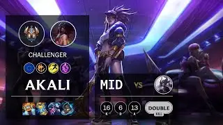 Akali Mid vs Syndra - EUW Challenger Patch 11.21