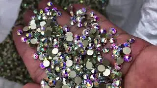 wholesale high quality 2088 crystal AB rhinestones flat back non hotfix crystal strass