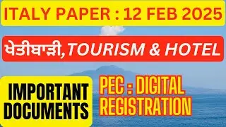 🚜 Italy Farm Worker Visa 2025 &ndash; Click Day Update (12 Feb) 🇮🇹