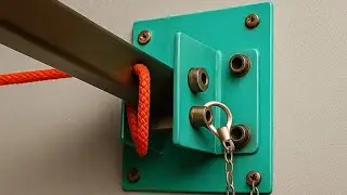 Millions of people don't know how to make a folding clothesline | wall clothesline