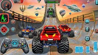 Mega Ramp Challenge! 🤯 Super Crazy GT Monster Truck Racing Stunts | Android Gameplay
