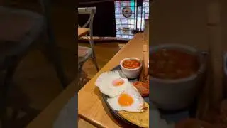 Scottish Breakfast with Haggis #haggis#edinburgh#scotland#travel#explore#breakfast#uk#subscribe#like