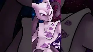 mewtwo  #anime #pokemon  #art #illustration #pokemoncards