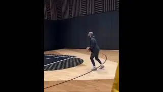 Drake Shooting Around At His Basketball Court
