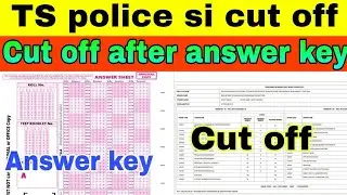 TS si cut off|ts si question paper 2022|ts si expected cut off marks|ts si prelims cut off|#tssi2022