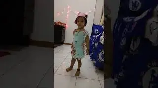 Bom diggy diggy bom...baby lyrics #anvi #babysinging #shorts #youtubeshorts