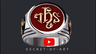 IHS Ring Jesus Religious 925 Silver Christogram God In hoc Signo Knights Templar