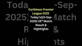 CPL 2025 RESULT 🏆 Guyana Amazon Warriors vs Antigua Falcons | Today&rsquo;s 26th Match FULL Highlights!