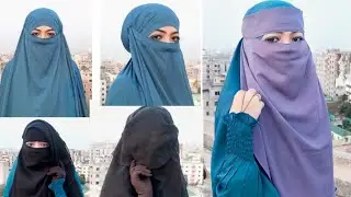 How to wear jilbab/khimer with shortcut niqab 5 style. Mohuya Hossain ♥️