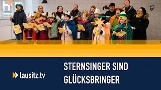 Sternsinger im Cottbuser Rathaus: Die Heiligen Drei Könige bringen ihren Segen