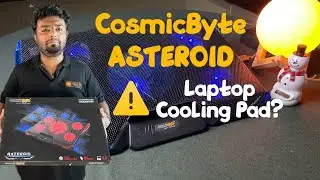 Cosmic Byte Asteroid Laptop Cooling Pad Unboxing And Testing | Designed for 17 inch laptop