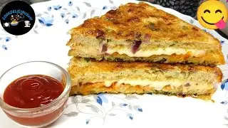 cheesy bread omlette quick recipe 😘 how to make bihari style spicy cheesy bread omlette recipe 🥰