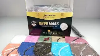 Unboxin Doxin - Multicolored FACEMOON KN95 Disposable Protective Face Masks 100 Pack