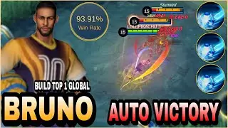BRUNO BEST BUILD 2023 - INSANE DAMAGE ~ TOP 1 GLOBAL BRUNO ~ MLBB