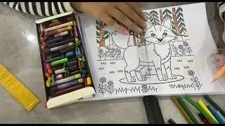 Professor Huyen coloring the naughty fox part 2