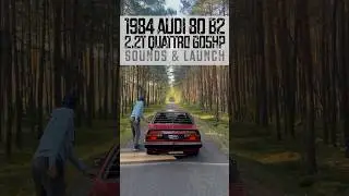 Alone in the forest with 605hp vintage rocket 1984 Audi 80 quattro 2.2T