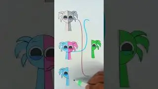 Sprunki OC SemiHemi Phase 4 connect line  puzzle magic  #sprunki #incrediboxsprunki #craft
