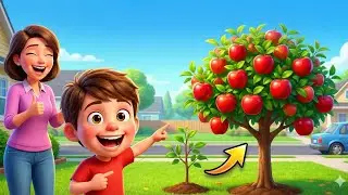 Oliver finds a MAGIC Apple Tree! 🍎 Big Surprise Growing Story for Kids