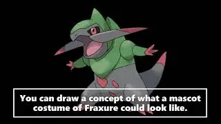 New Pokemon Mascot Costume Ideas Fraxure (Pokemon Black and White)