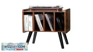 VEVOR Record Player Stand 2 Tiers Turntable Stand with 4 Cabinets Holds