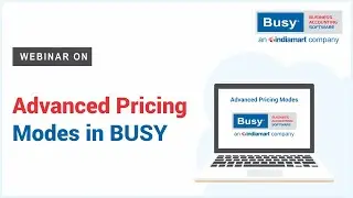 Advanced Pricing Modes in BUSY (Hindi)
