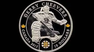 1/2 Fine Silver Coin - NHL's Original 6 Goalies: Gerry Cheevers