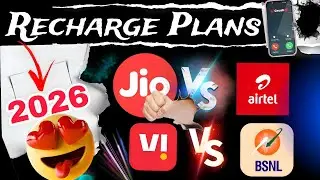 Jio vs Airtel Vi Bsnl Best recharge plans 2026 | New Recharge Plan | calling recharge plan