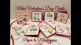 Easy DIY Mini Valentine's day cards  - Paper to Masterpiece