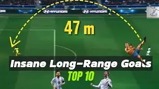 Top 10 Insane Long-Range Goals in Football ⚽🚀