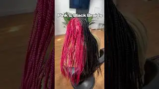 Rate these pink braids from 1-10🔥 #braids #knotlessbraids #braids