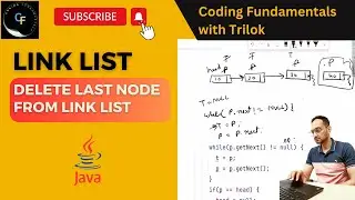 How to Delete last node in the link list || Delete a node || Code in Java || In Hindi