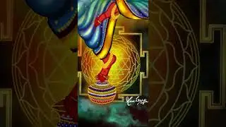 Divine Feet#Goddess feet#Indiangoddess feet through art#devotionalpainting #shorts#Durga suktham