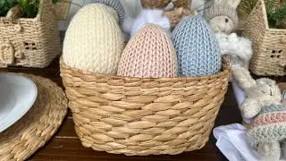 Ovos de Páscoa em tricô