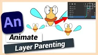 How to Parent Objects or Layers | Adobe Animate CC Tutorial