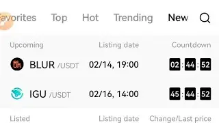 BLUR/USDT. And_ IGU/USDT From OKX Wallet To Listing Izo Coin Uko Arebyiri Zigiye Gutanga Cach