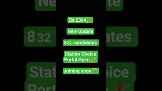 Ett 2364 (832 candidates) Station Choice Portal Open #ett2364 #ett2364newupdate