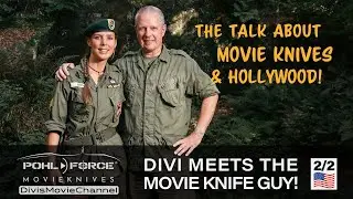 Divi meets the movie knife guy! YouTuber Divi in talk with Dietmar Pohl - Pohl Force. PART 2/2