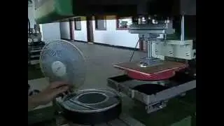 Large size open ink well pad printer