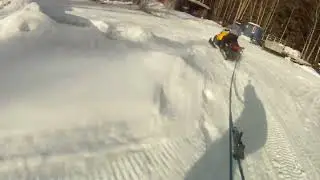 Spring snowboard tow