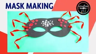 SPIDER MASK | MASK MAKING | DIY MASK | PAPER MASK | ANIMAL MASK | MASK FOR KIDS